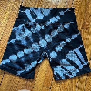 Pink seamless workout shorts